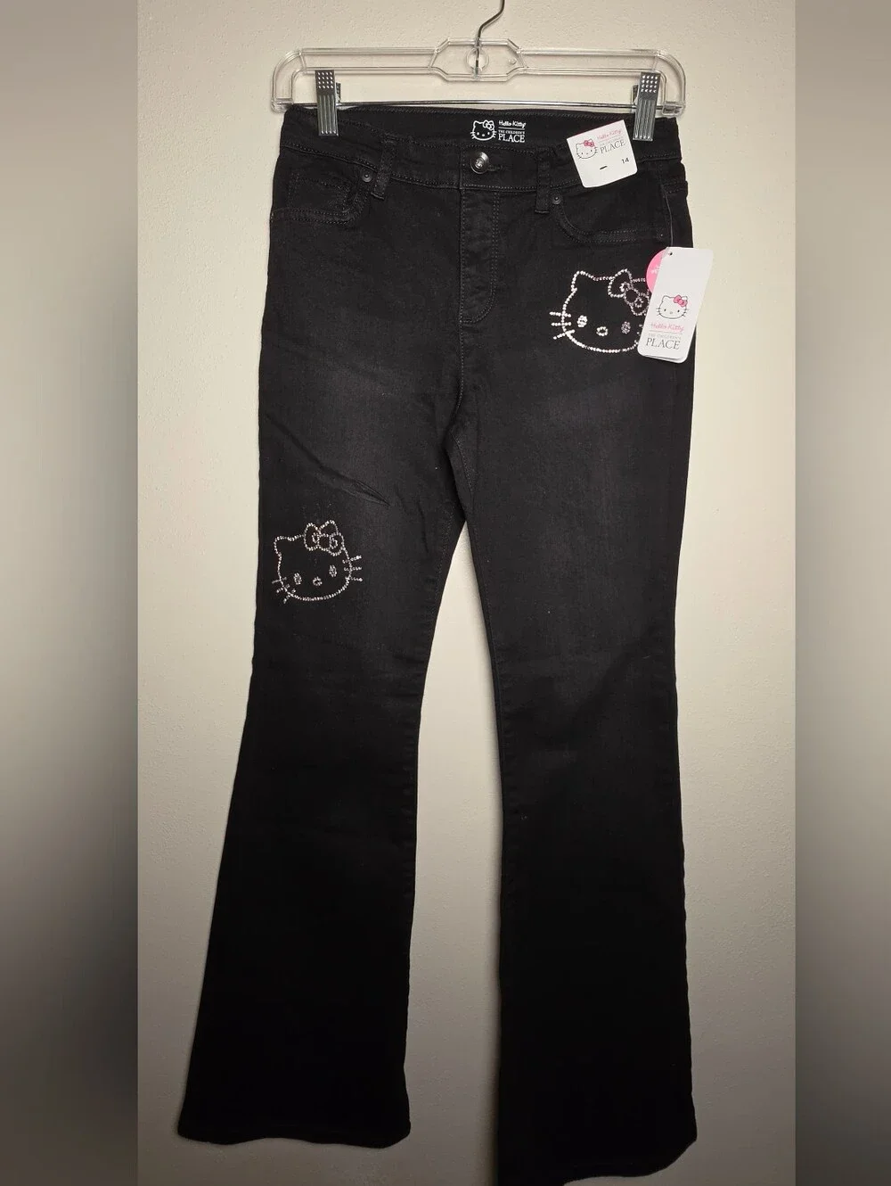 The Childrens Place Hello Kitty Black Girls' Jeans